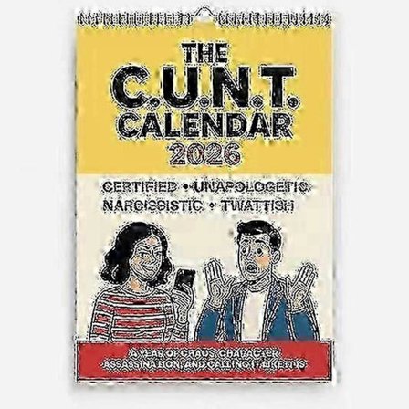 f 2026 THE C.U.N.T. KALENDER, 2026 Vægkalender