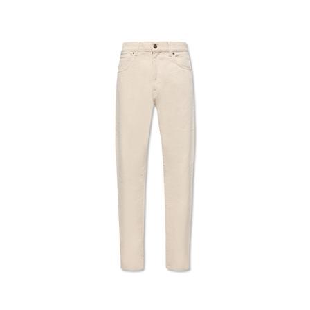 424, Jeans straight Beige, Heren, Maat:S