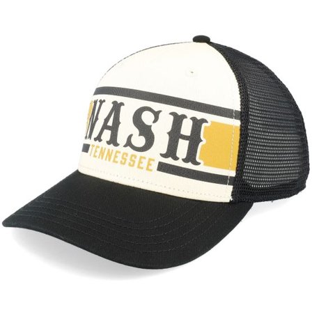 American Needle - Vit trucker Keps - Nashville Sinclair Black/Ivory Trucker @ Hatstore
