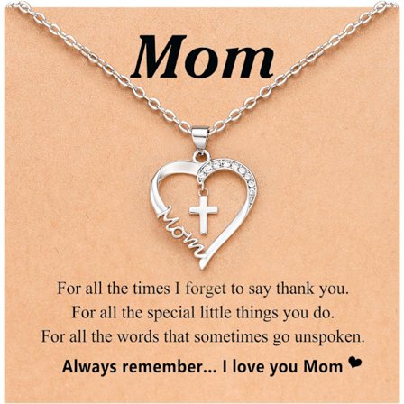 Hjerte Kors Halskæde til Kvinder Dåb Konfirmation Påske