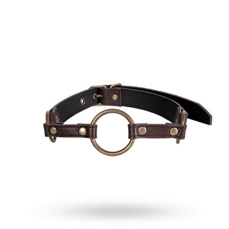 & Open Your Mouth - Brown Gag - Vuxen.no - pisker, bondage, tau, teip, klemmer, halsbånd, kilere, gags, seler & fetish.
