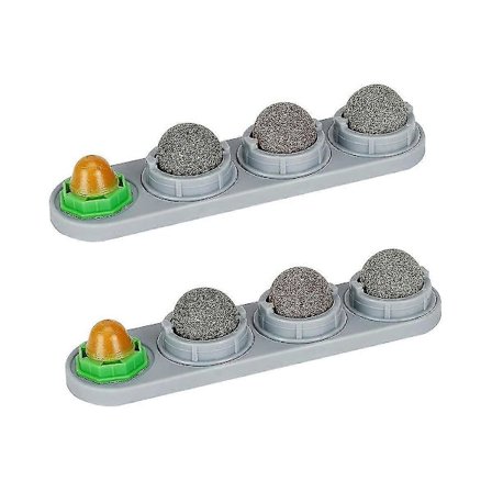 Velegnet til Katteurtkugle til Katte Væg, 8 Pak Katteurt Legetøj, Silvervine Kugler, Spiseligt Kattelegetøj til Katte Slik, S-FO SHAN RAN WANG