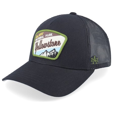 American Needle - Schwarz trucker Cap - Yellowstone Valin Black Trucker @ Hatstore