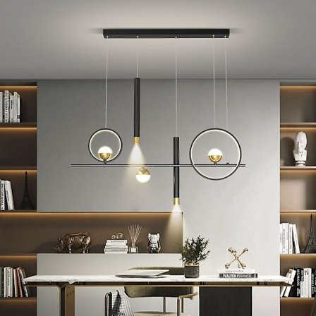 LED-Hänglampa för matbord med fjärrkontroll, 100 cm justerbar