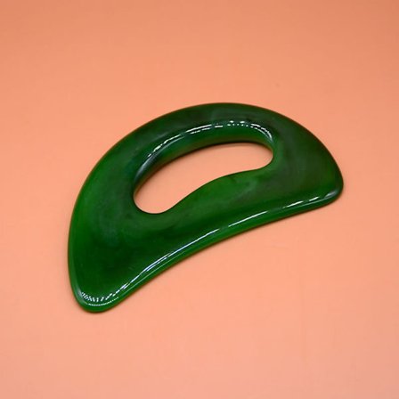Gua Sha Massageværktøj Lymfedrænage Massageapparat - Grøn