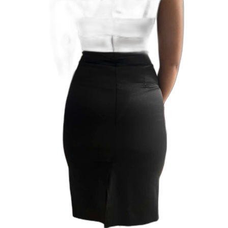 Svart och vit klänning