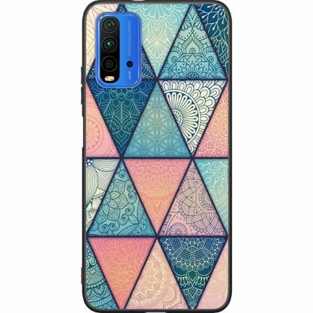 Xiaomi Redmi 9t Svart Skal Mandala Triangles
