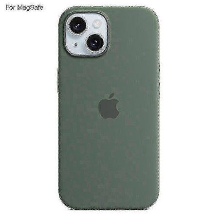 iPhone 15 -kotelo, yhteensopiva MagSafe-laturin kanssa - Nestemäinen silikoninen takakansi, induktio-ponnahdusikkunamuotoilu, suojakuori