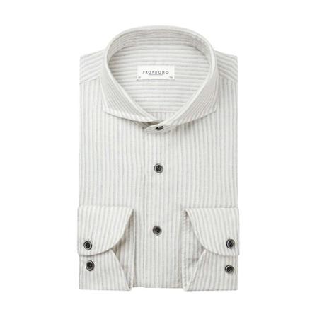 Profuomo Shirt , Wit , Heren , Maat: 3XL