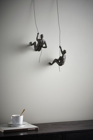 Jotex - Dekorfigur 2-pk Rustbrun - CLIMBERS - Kjøp Veggdekor hos Jotex