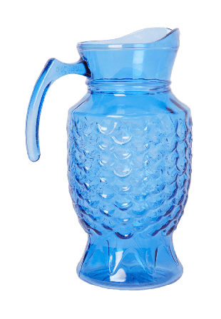 Åhléns Home Kanna i glas MARE 1,75 L Serveringstillbehör Blå ONESIZE