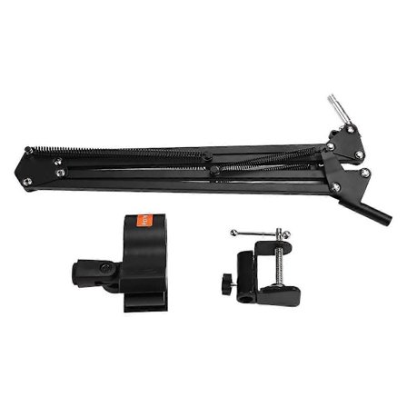 Justerbar Mikrofon Suspensjonsbom Saksarm Stativ for Stemmeopptak, Mikrofonstativ for Sending