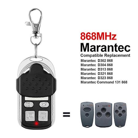 Command MARANTEC 868MHz 433MHz Fjernbetjeningsduplikator til Garageport 8683mhz MARANTEC Sender