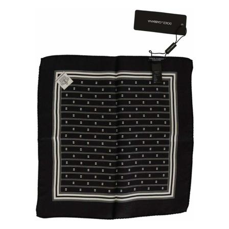Dolce & Gabbana, Silky Scarves Zwart, Heren, Maat:ONE Size
