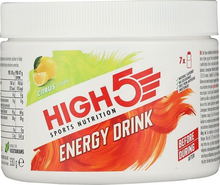 High5 Energy Drink Powder Citrus 330 g, Sport & Velvære, Protein & Energi, Energidrikke