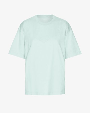 Oversized Organic T-Shirt - Light Aqua XS