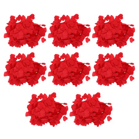 Biologisk nedbrytbart rødt hjertekonfetti 8 pakker 16000 stk Bryllupsforslag Festdekorasjonsrekvisita
