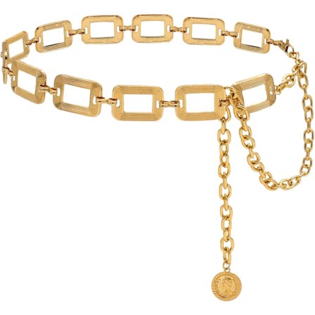 Taljekæde til kvinder Metal Mavebælte Justerbart Taljebælte til Kjole Vest Jeans