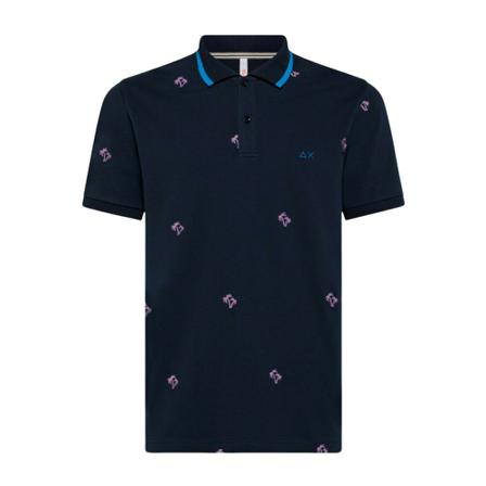 Sun68 A32126 Short sleeve polo shirt Blå, Herre