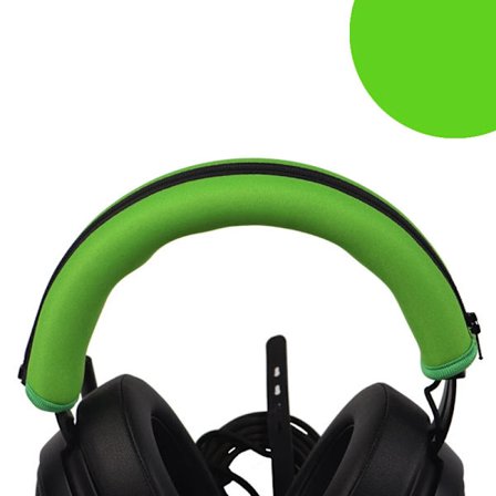 Hörlurar Huvudband Kuddkuddar Bumper Cover Dragkedja Byte av pannband för Razer Kraken PRO 7.1 V2 Headset Head beam Cover