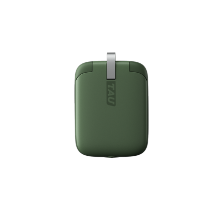 Rolling Square TAU power bank, 1400mAh, C/Lightning/Micro USB,gre