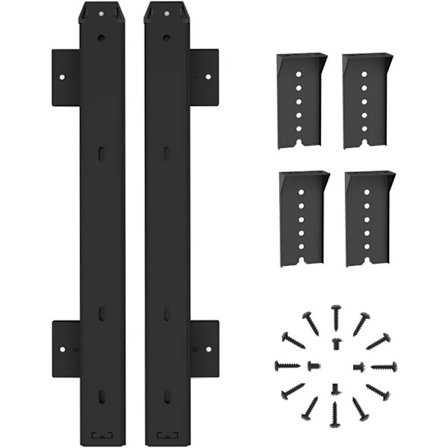 Kuleskinne for skuff eller tastaturhyller (Svart)