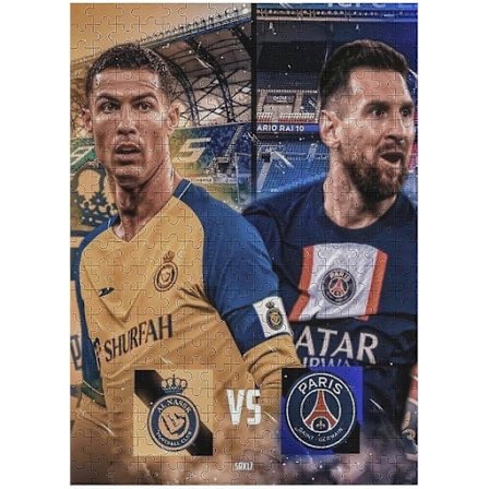 Puslespil 300/500/1000 Brikker Ronaldo Messi Træpuslespil Voksne Og Børn Puslespil Fodboldspiller Puslespil Uddannelsesspil Legetøj Familie Dekoration