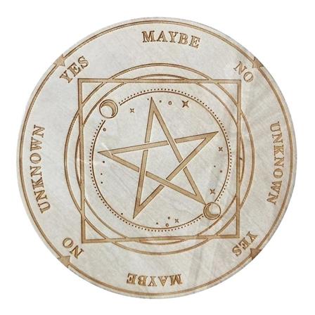 Träenergi Sju Chakran Astrologi Dekoration Underlägg Coaster Healing Meditation Tavla Prydnader