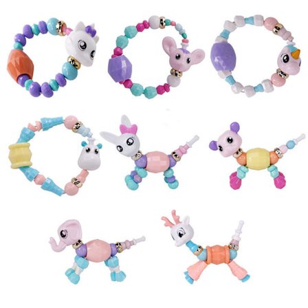 Magiska armband - Forma djur (4-pack)