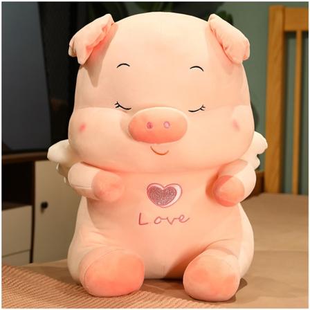Bedårande Piggys plyschdockor Anti-rynk plyschmaterial Lämpligt för barn Kid Baby 35cm close your eyes