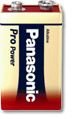 Panasonic Alkaline Pro Power 6LR61PPG batteri x 9V - Alkalisk