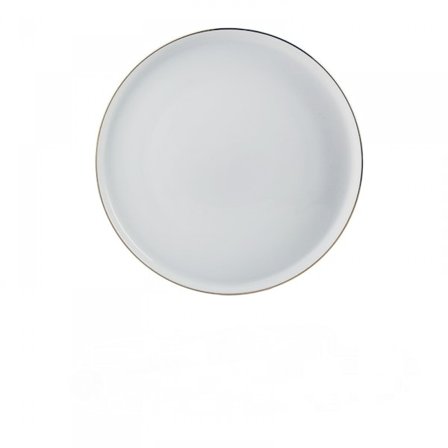 Keramiske middagstallerkener, 6 tommer tallerkensæt - Mikrobølgeovn, ovn og opvaskemaskine sikker, moderne rustikt middagsstel - Vanilje hvid