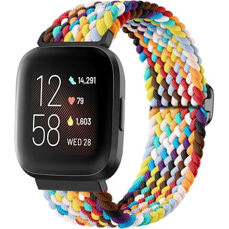 Flätat Spänne Armband för Fitbit Versa - Elastiskt Sportarmband