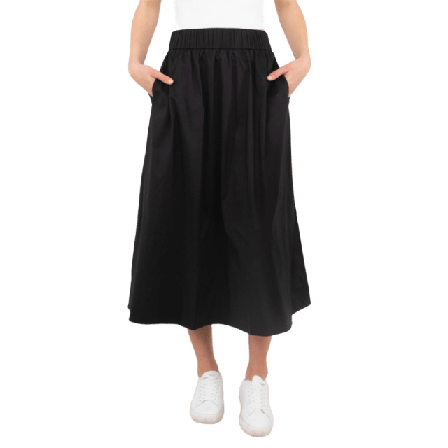 Neo Noir Skirt Yara Poplin Kjolar Dam Svart 44