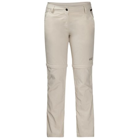 Jack Wolfskin Women's Marrakech Zip Off Pants Women hiking trousers Beige 46 REG