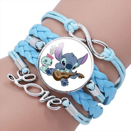 Disney Lilo ja Stitch Sininen Monikerroksinen Rannekoru Tytöille Anime Korut Sarjakuva Helmi Rannekoru Lapset Syntymäpäivälahja 20001930
