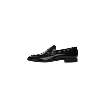 Mango Mockasin i lackskinn svart, Herr Loafers, Herr, Storlek: 44 EU