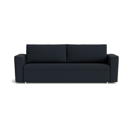 Izola 3-Sitzer-Schlafsofa, Stauraum, Loop Dunkelblau, modernes Design, Bettfunktion, hoher Sitzkomfort, zeitloser Stil, 88cm Gesamthöhe