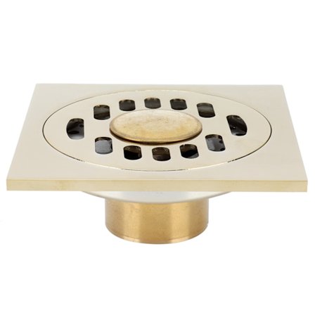 10x10cm Gulvdræn Kobber Lugtbestandig Gulvrist til Hotelbadværelse Køkken Balkon
