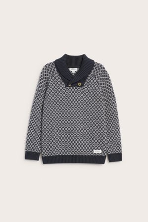 Newbie | Långärmad ulltröja | Mörkblå