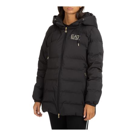 Emporio Armani Ea7, Down jacket Zwart, Dames, Maat:S