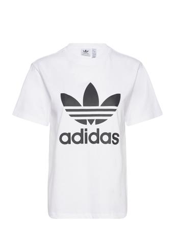 Trefoil Tee T-shirts & Tops Short-sleeved Hvit Adidas Originals*Betinget Tilbud