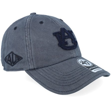 47 Brand - College Blå unconstructed Kasket - Auburn Tigers Ncaa-stockton 47 Clean Up Navy Dad Cap @ Hatstore