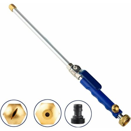 Højtryks Metal Vandpistol Højtryks Bilvask Vandpistol Havevaskeværktøj Vand Spray Pistol Blå