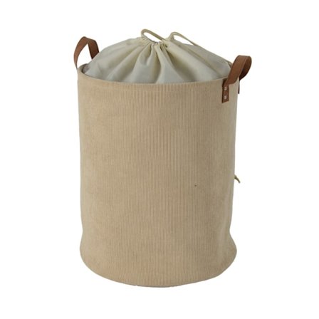 Tvättkorg LIDO LEO D38xH48cm, beige