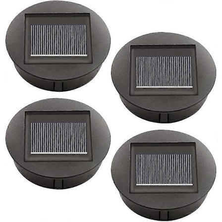 4-pack solcellslampor med LED-lampor, solcellstaklampersättning, LED-solpanel Sha