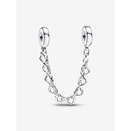 Pandora - Sammenlåsende Hjerter Sikkerhedskæde - Sterlingsølv