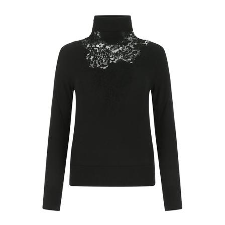 Ermanno Scervino Turtlenecks Sort, Dame Rullekraver