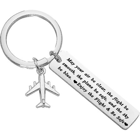 Pilot Gave Flyveleder Gave Fly Sikker Nøglering Rejsegaver Må Din Luft Gave