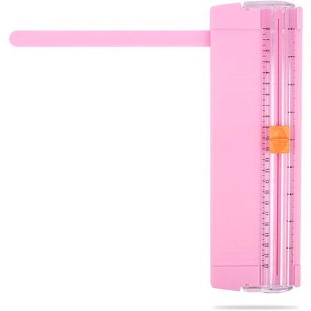 1 stk (Rosa) Mini Papirkutter Bærbar Kutter Trimmer Papir